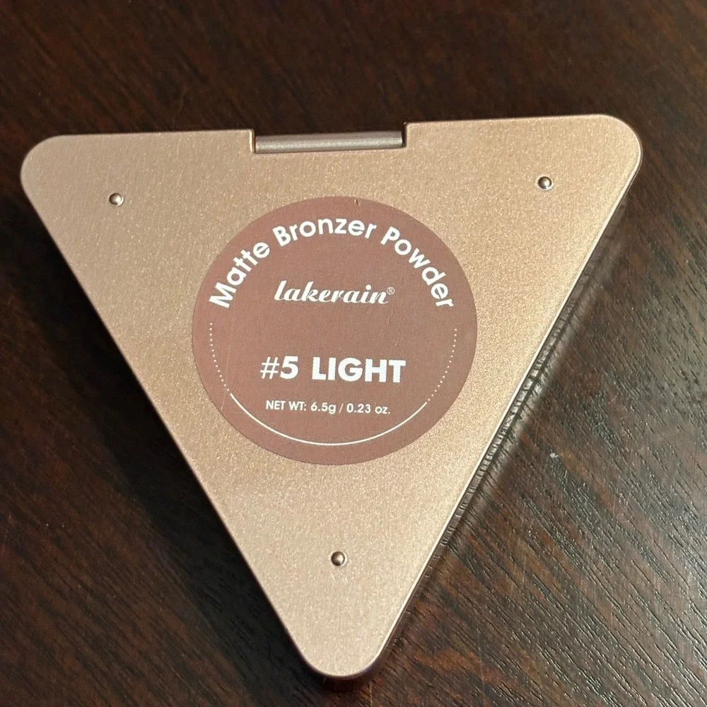 Lakerain Matte Bronzer‎ Powder #5 Light Compact Mirror